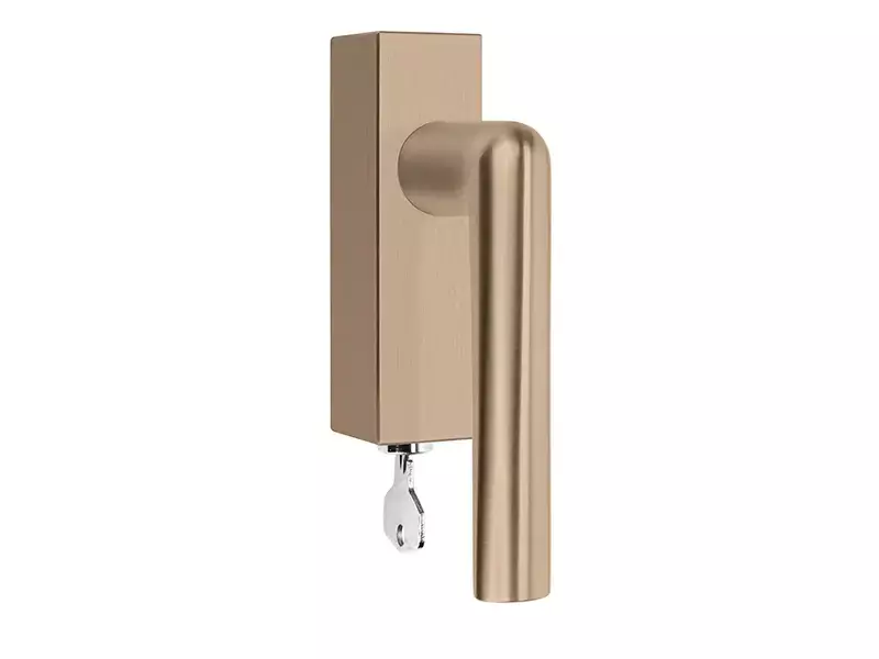 Draaikiep raamkruk Rechts PVD licht brons Inc Piet Boon PBI101-DKLOCK